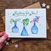 CongratulationsCard, Good Luck Card, Rooting For You Card, Plant Lovers Card