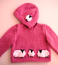 Baby Knitting Pattern for Jumper and matching hat with Sheep.  Digital Pattern - Image 2