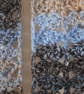 Blue Infinity Scarf - Handmade Chunky Crochet - Perfectly Imperfect - Image 3