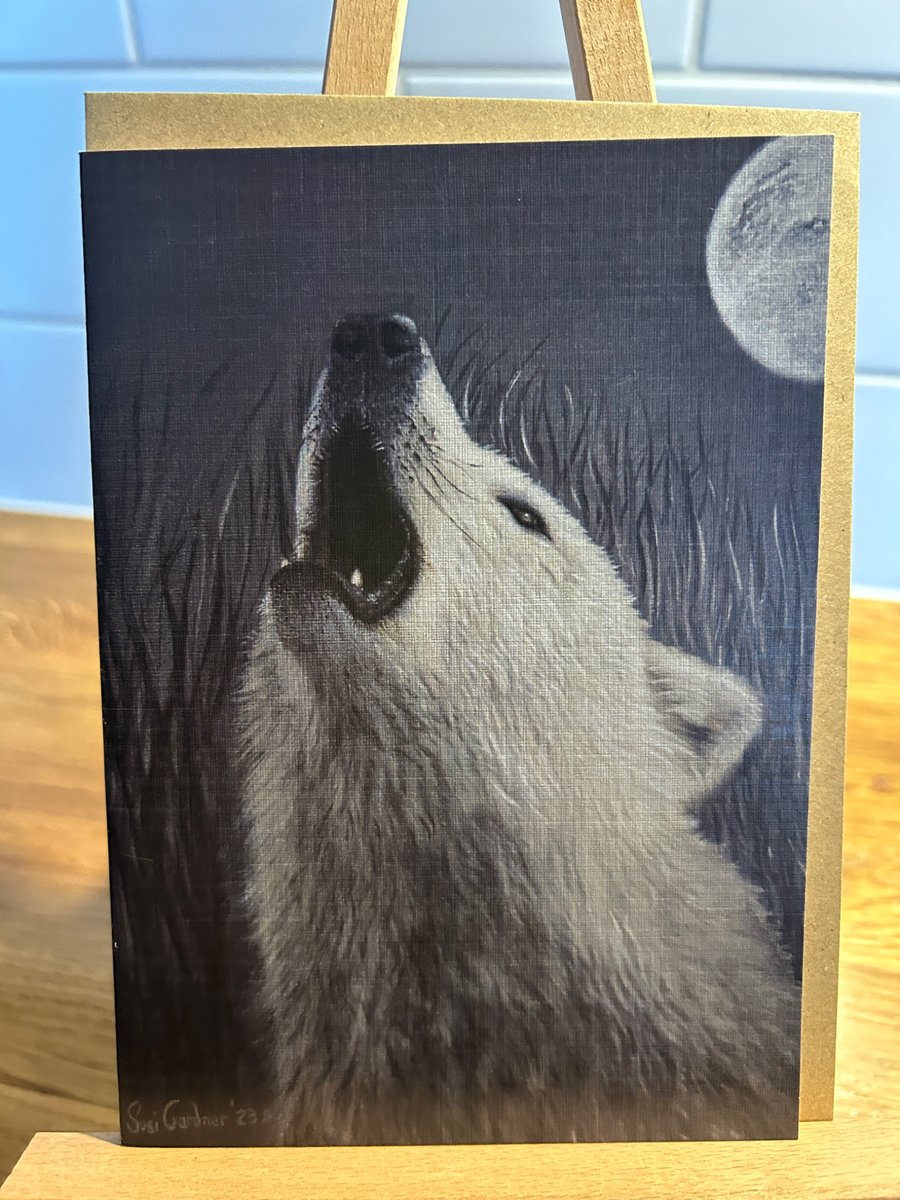 5x7 inch Hudson Wolf Card