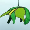 Stained Glass Anteater hanging