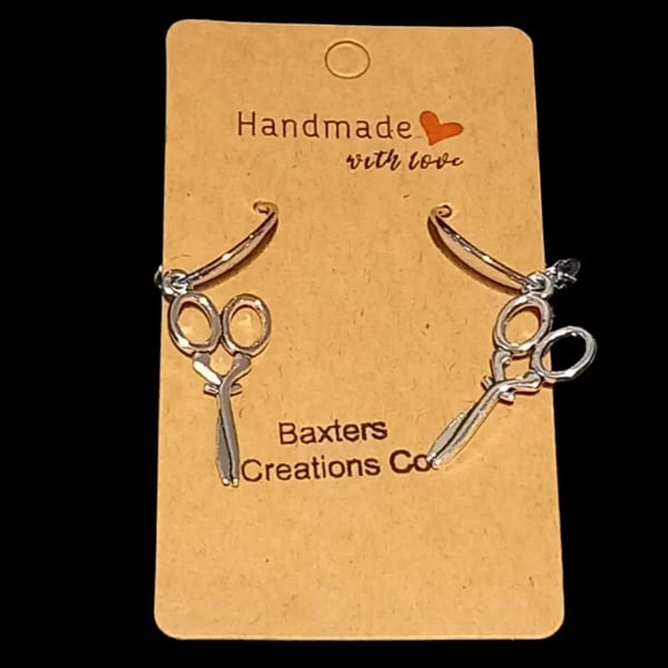 Scissor Earrings Stainless Steel Drop Dangly earrings OOAK
