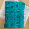 Positive Words Jade And Gold Fabric Quilted Book Sleeve - Paperback Size