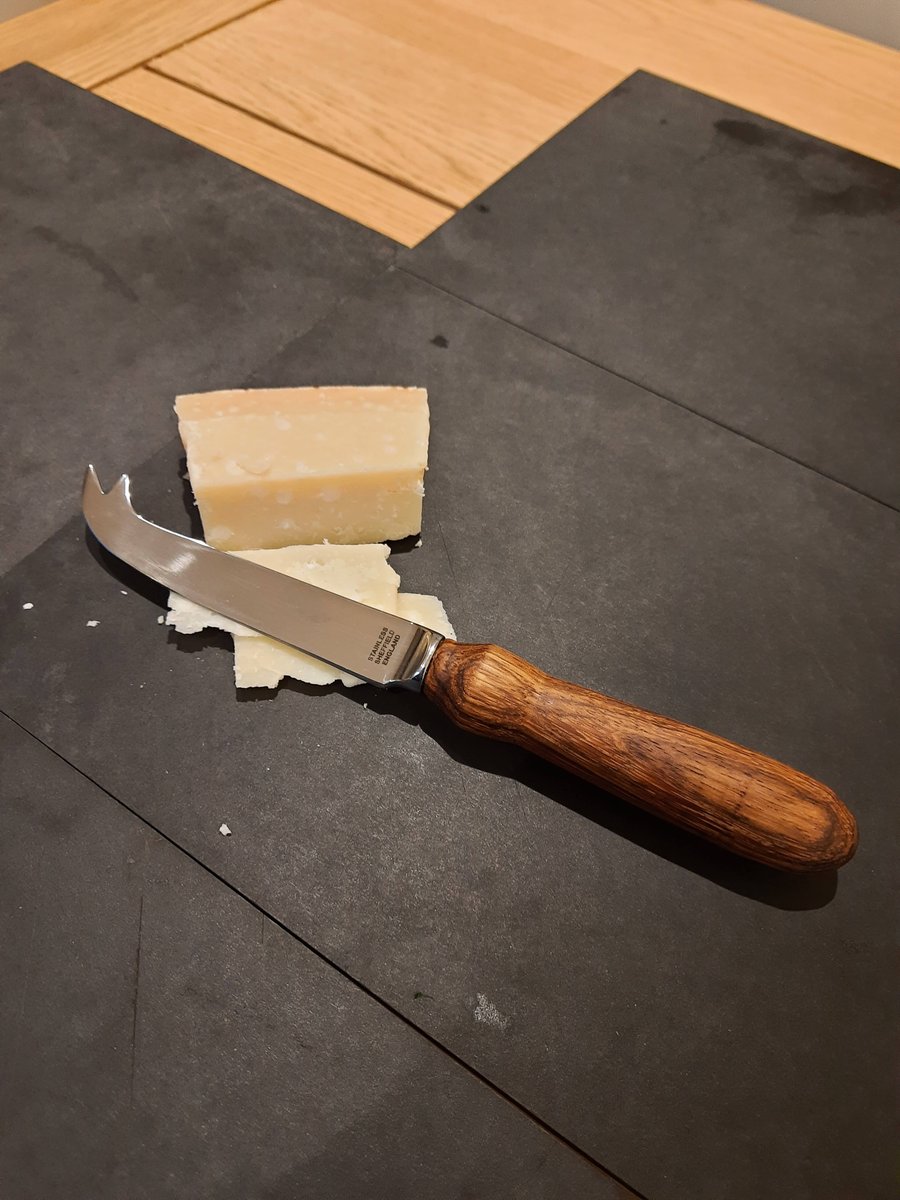 Custom Item - Handmade Woodturned Zebrano Cheese Knife