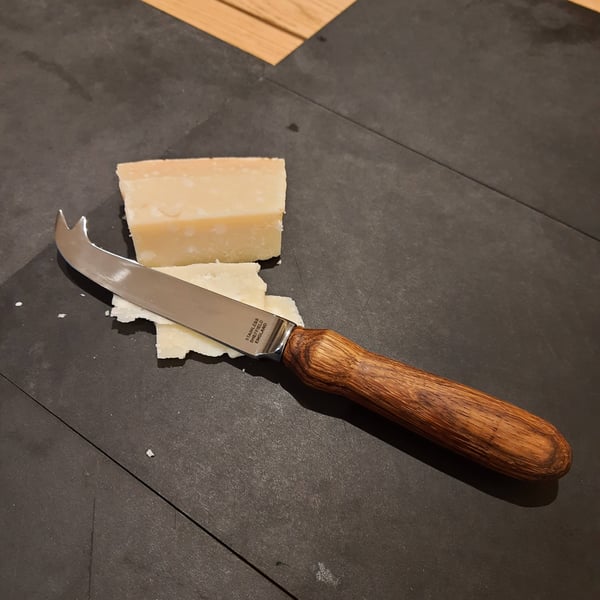 Custom Item - Handmade Woodturned Zebrano Cheese Knife