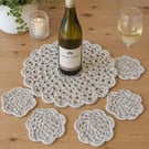 Mandala Doily Placemat & Coasters