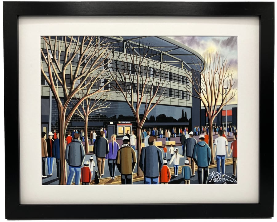 MK Don's. Framed & Unframed Art Print Football FC, Milton Keynes Stadium Gift