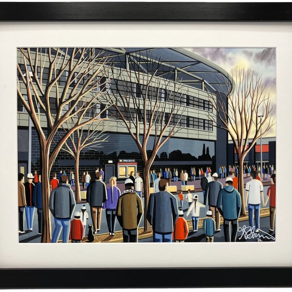 MK Don's. Framed & Unframed Art Print Football FC, Milton Keynes Stadium Gift