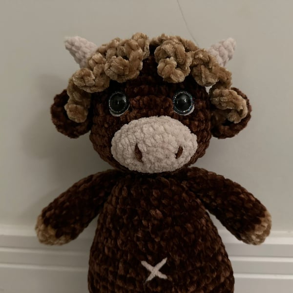 Highland Cow Crochet Plushie