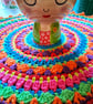 colourful crochet mandala doily - Image 7