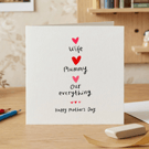 Happy Mother's Day Wife Our Everything