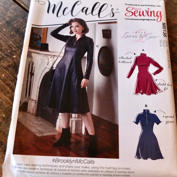 McCalls M8138 - Dress Pattern 10 -24