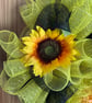 Yellow and black bee style door wreath - Image 3