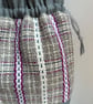 Cariad Bag - Berry range. Damson, Dusky Lilac & Prussian Blue.Handwoven in Wales - Image 6