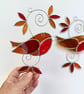 Stained Glass Autumn Robin Suncatcher - Handmade Window Decoration - Image 9