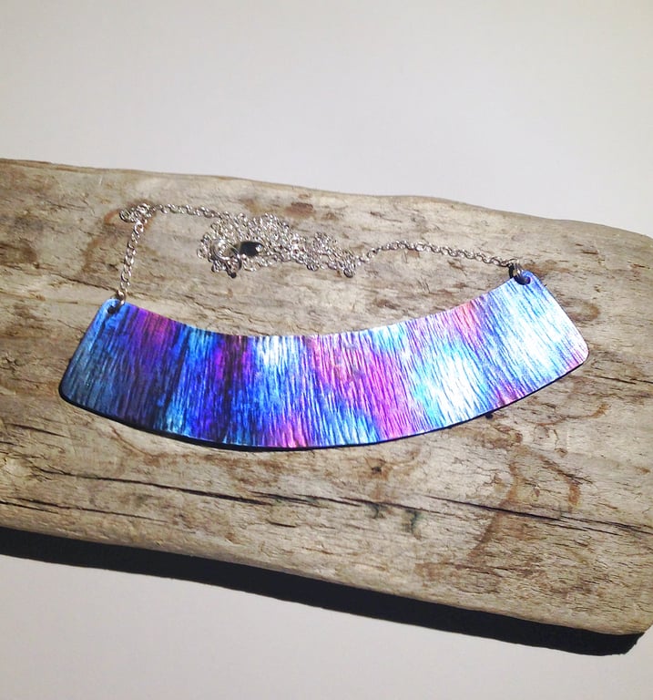 Coloured Titanium Necklace - UK Free Post