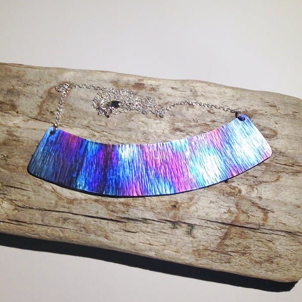 Coloured Titanium Necklace - UK Free Post