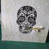 Green skull card