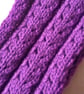 Aran Weight Lacy Knit Scarf for a Child, Child's Muffler, Children's Scarf - Image 3