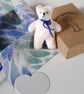 Tiny ted in a box, letterbox gift 'random act of tiny furry kindness'