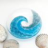 Fused Glass Coastal Dish - Handmade Fused Glass Dish