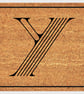 Y Letter Door Mat - Monogram Letter Y Welcome Mat - 3 Sizes
