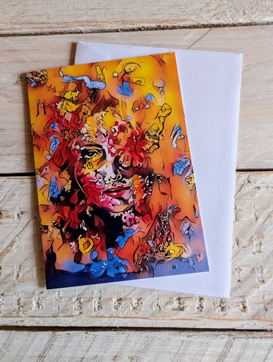 A6 Greeting Card (face from original artwork)