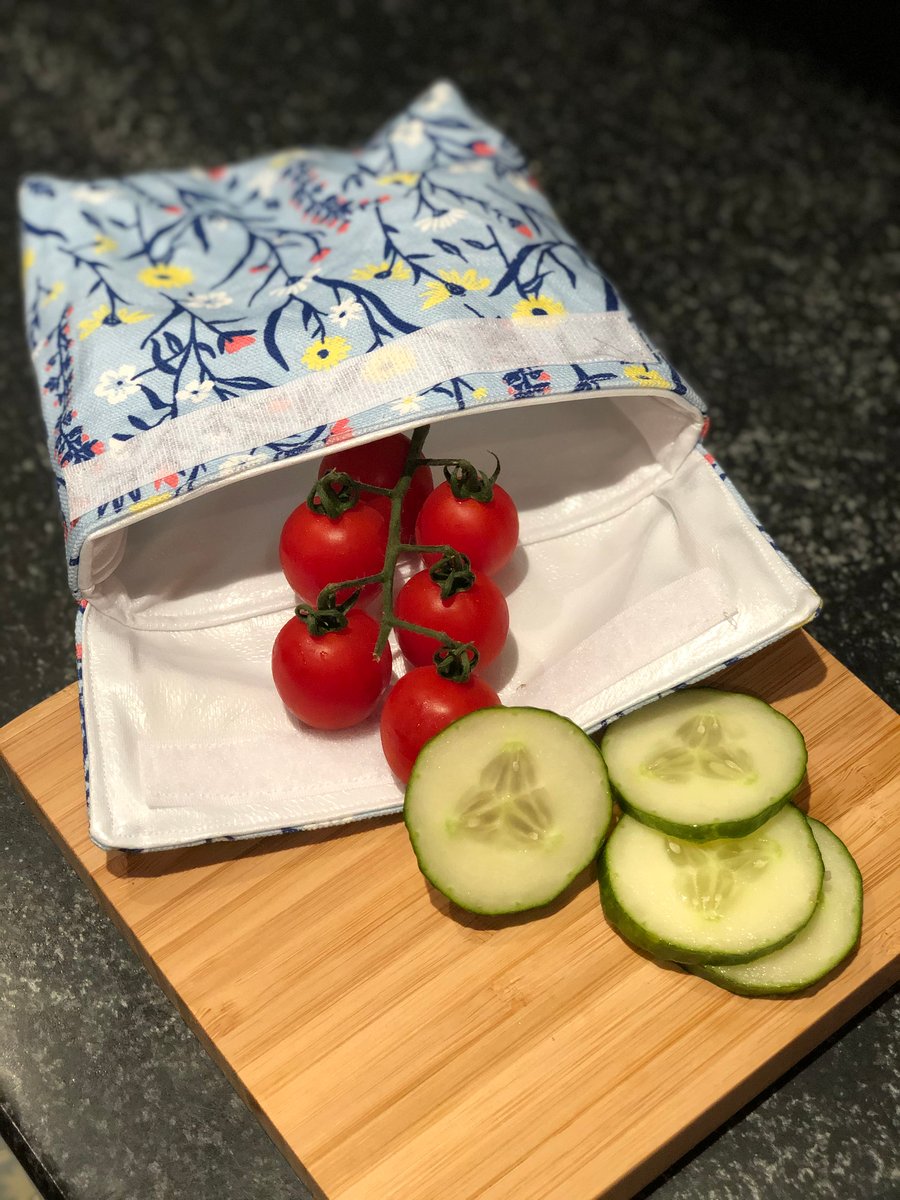 Organic cotton reusable snack bag