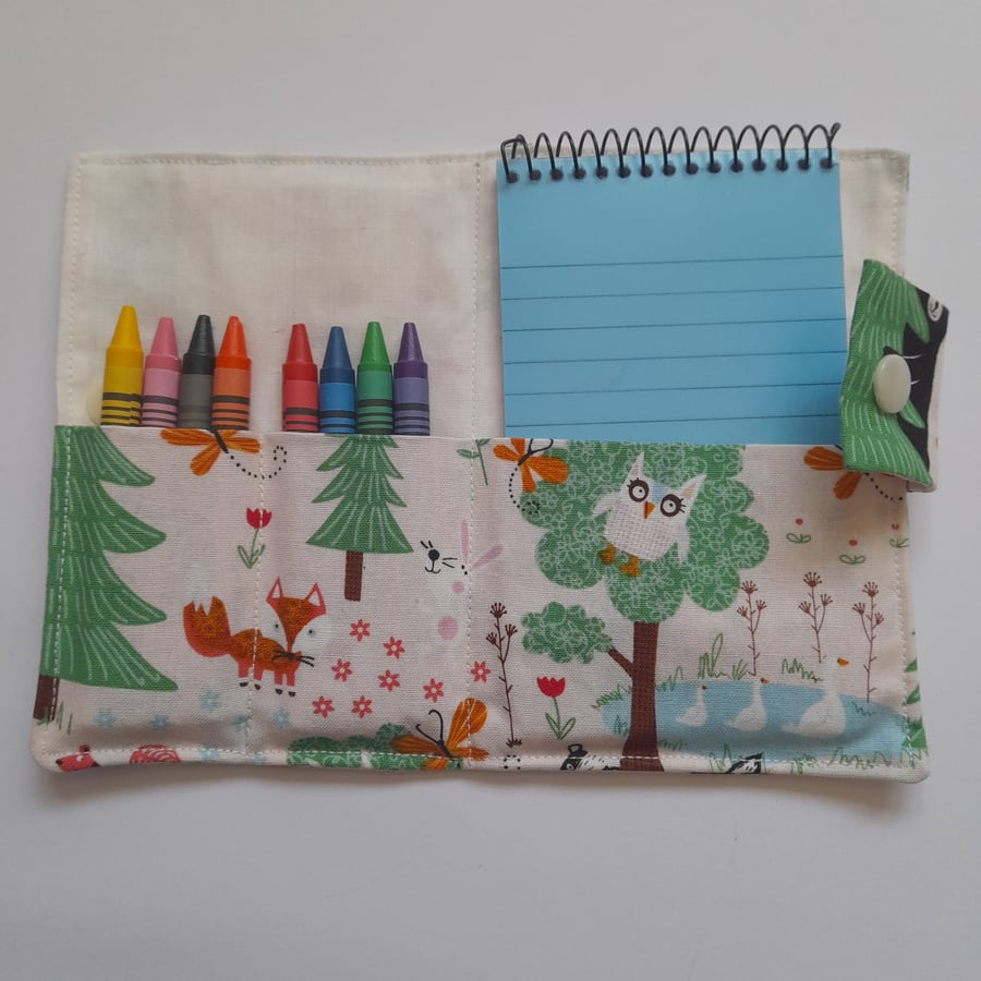 Forest Design Mini Art Kit, Children's Crayon Set