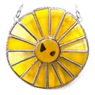 Sun Yellow Suncatcher Stained Glass Handmade Colour Wheel 005