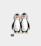 Funny Vinyl Sticker For Adults - Cute Grumpy Penguin Friends