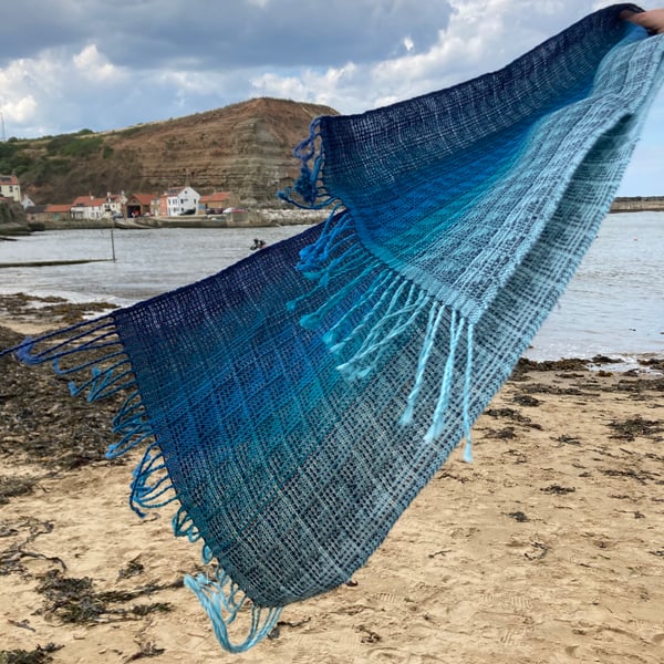 Whitby Marina Cotton and Linen Handwoven Scarf
