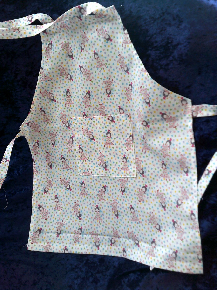 Princess's With Tiny Flowers Childs Apron