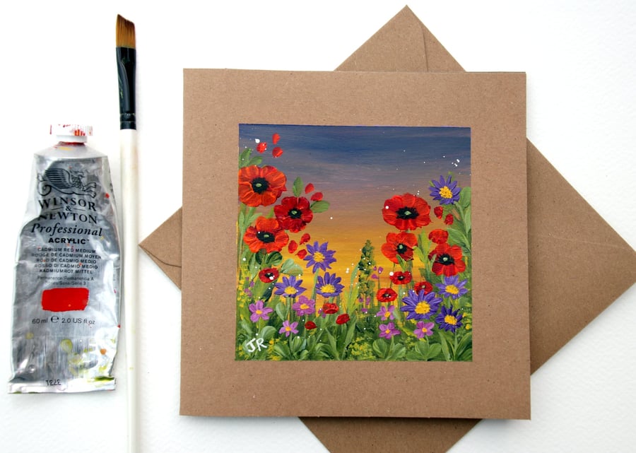 Original Art - Greetings Card "Cottage Garden" (Ref No 153)