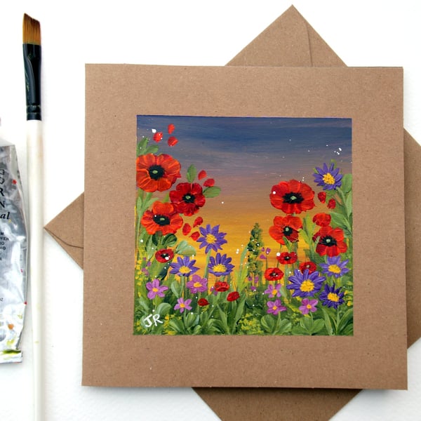 Original Art - Greetings Card "Cottage Garden" (Ref No 153)
