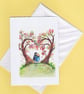 Blank Card Love Heart Tree. Anniversary, wedding, engagement, love - Image 2