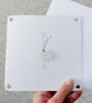 Sea Glass Bird Card, Handmade Thinking of You Card, Tiny Bird with a Big Heart - Image 7