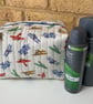  Vintage Planes Quilted Fabric Wash Bag - Image 2