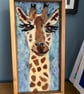 Cheeky giraffe handmade needle felted picture - Image 5