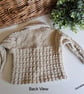 Designer Hand Knitted Cardigan & Booties Set 0-3 months size - Image 2