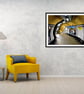 Empty London Underground Station England Photograph Print - Image 3