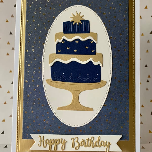 Handmade Birthday Cake Birthday Card