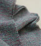 Hand Woven Scarf - Purple, Blue - Image 3