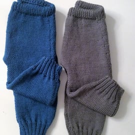 Hand knitted merino or acrylic trouser