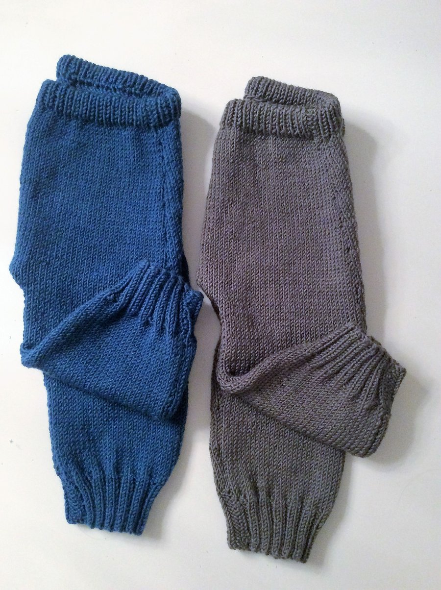 Hand knitted merino or acrylic trouser