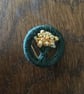 Dorset Posy Brooch, Dark Green with Yellow-orange, P38 - Image 2