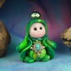 Princess 'Deena' Tiny Royal Gnome with Crown Jewels OOAK Sculpt by Ann Galvin
