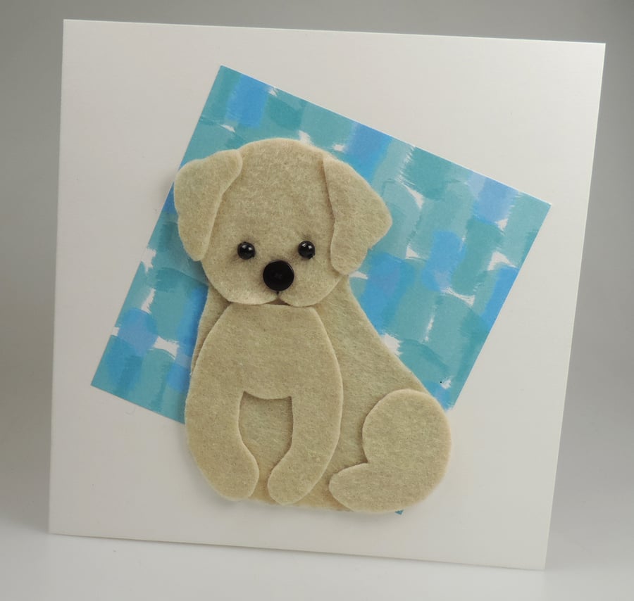 Labrador Dog Card, Blank inside, Birthday, Greeting, Universal gift card