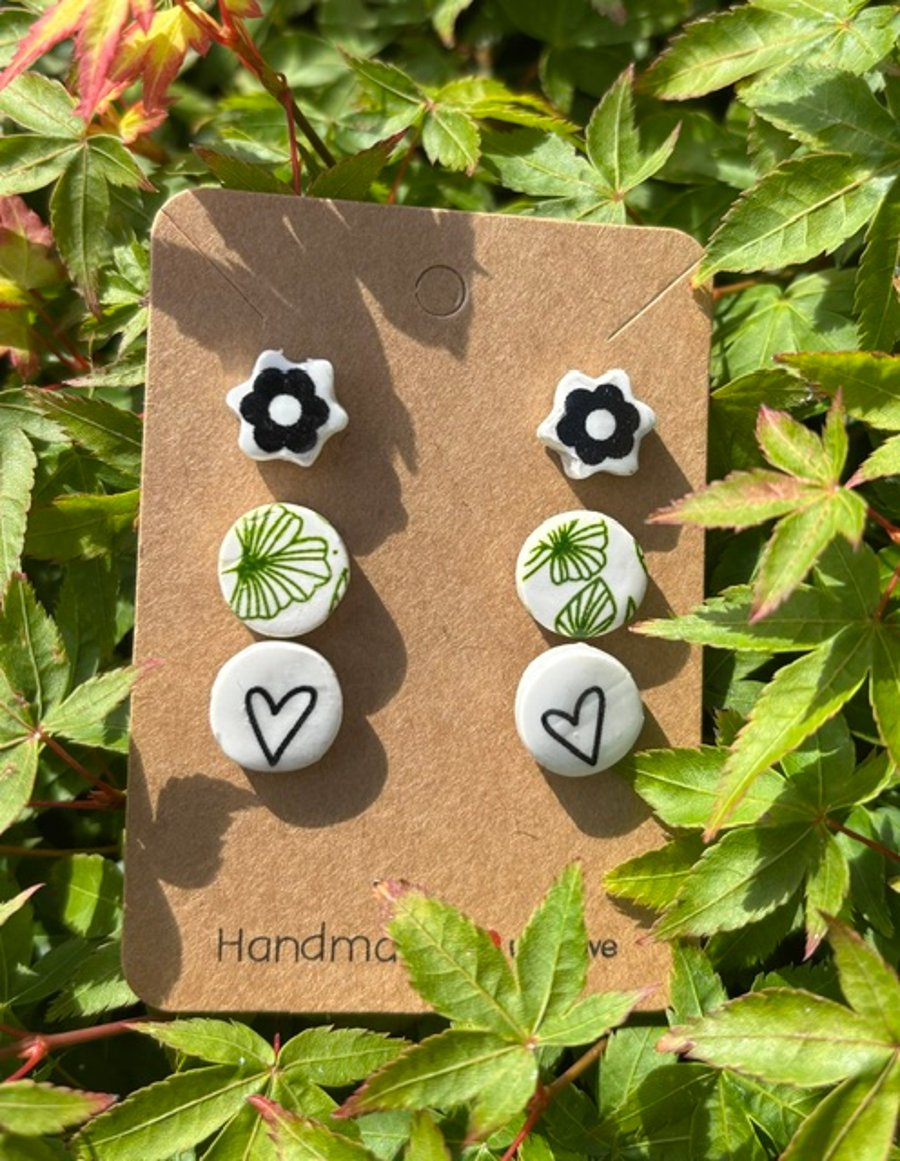 Assorted Pretty Stud Earrings