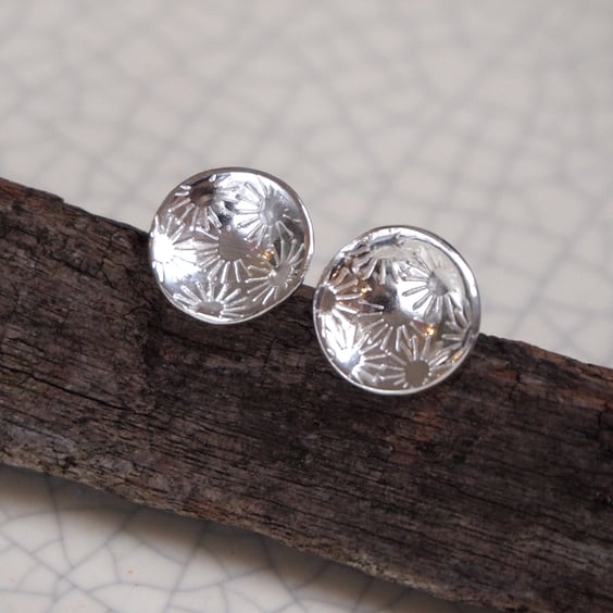 Silver Flower Earrings
